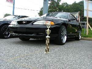 my stang with award.jpg